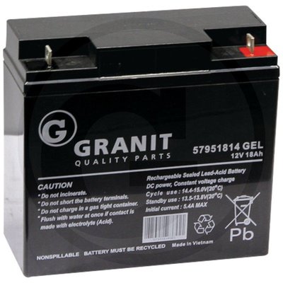 BATTERIE PLS* - MOTOCULTURE* - Batterie 12 V 18A au gel